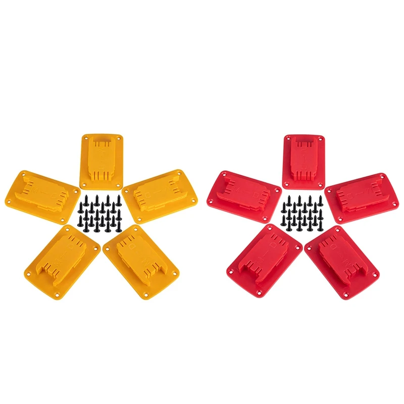 

5 Packs Tool Mount for Dewalt 20V,12V Drill,Also Fit for M18 Tool Holder,Hanger