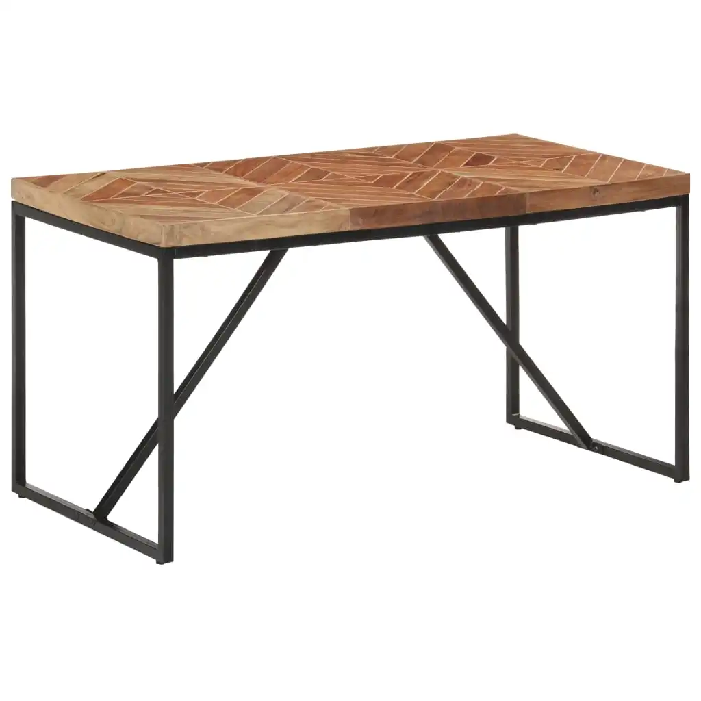 

Dining Table, Solid Acacia and Mango Wood Kitchen Tables, Home Decor Furniture 140x70x76 cm