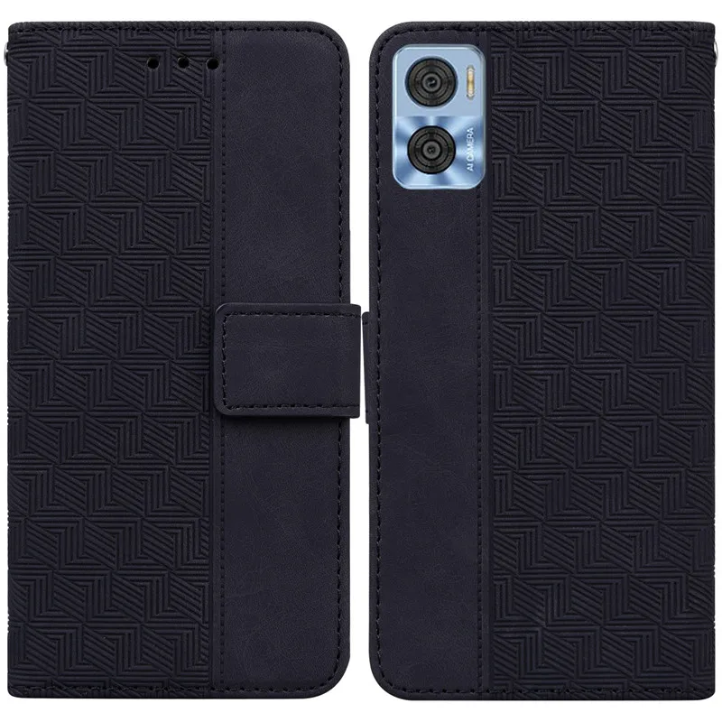 E22i Leather Case For Motorola Moto E22 E22i Magnetic Flip Wallet Case Cover For MotoE22 MotoE22i E 22 4G Card Slot Phone Case