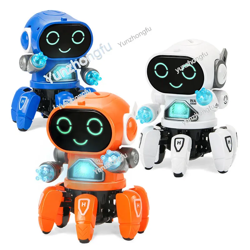 

Christmas GiftsElectric Intelligent Eight Six Claw Fish Robot Can Sing and Dance Light Music Boys and Girls Children's Toy Gift