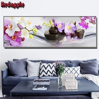 Orchid water drop black stone SPA diamond painting new arrival diy  picture 5d full diamond mosaic embroidery floral large decor