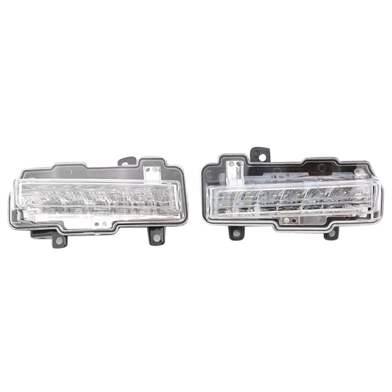 

Side White LED Daytime Running Driving Light for Mitsubishi Montero V98 DRL Pajero V97 V93 V95 Shogun Chrome Cover