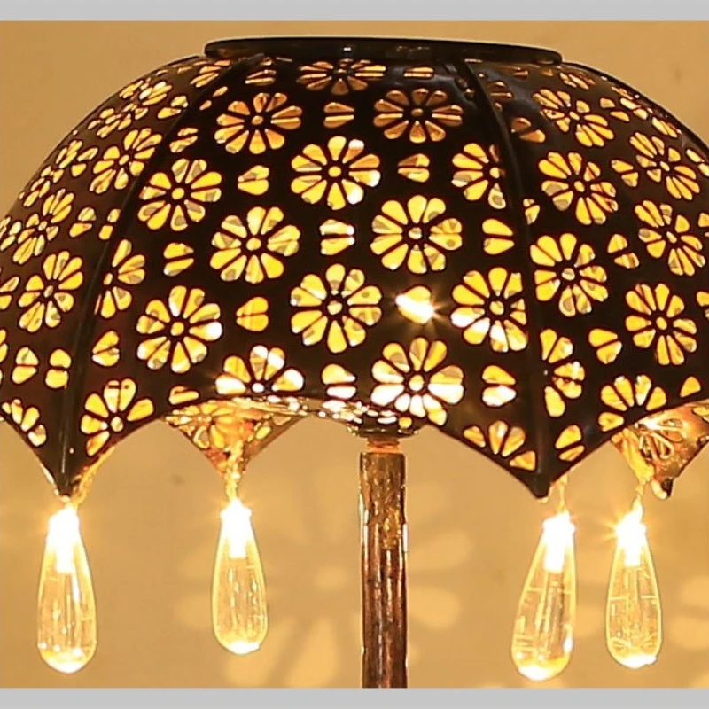 Художественная лампа на солнечной батарее с зонтиком IP65 водонепроницаемая для