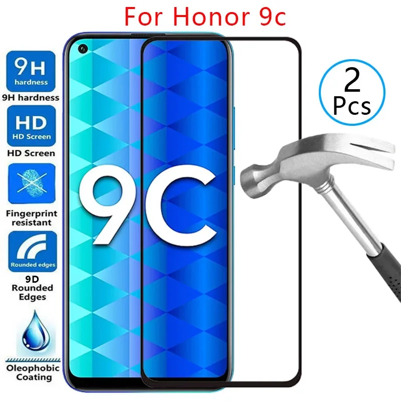 Защитный чехол из закаленного стекла 9d для huawei Honor 9c на Honor9c honer onor 9 c 6.39 защитная