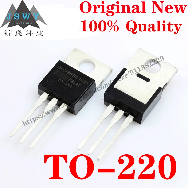 

10 ~ 100 шт. IRGB6B60KDPBF TO-220 дискретный полупроводниковый IGBT транзистор IC чип с для модуля arduino Бесплатная доставка IRGB6B60