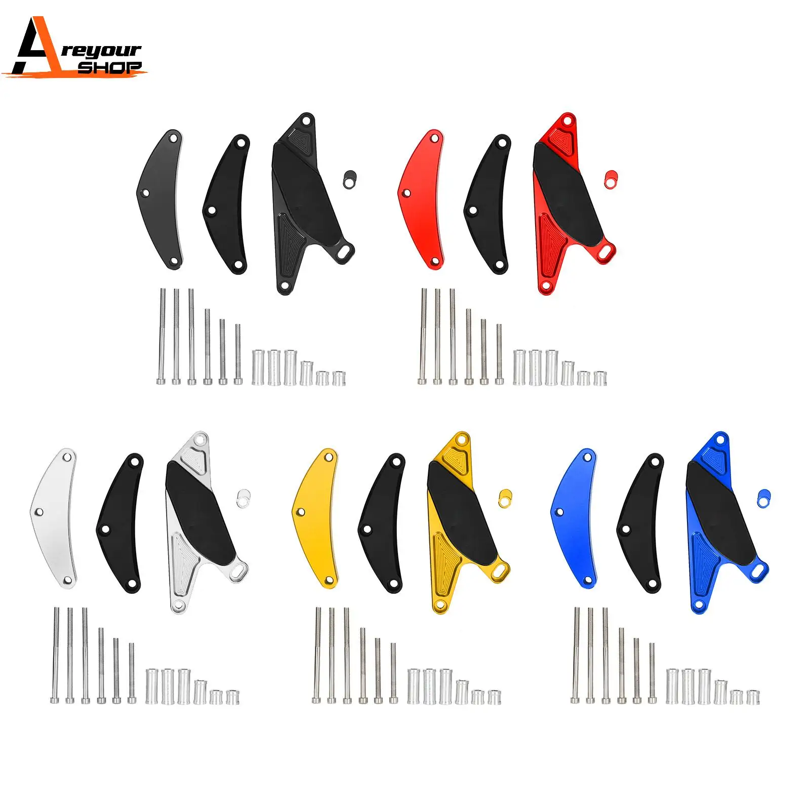 Корпус двигателя Areyourshop крышка статора металлические ползунки для Suzuki GSXR600 750 2006