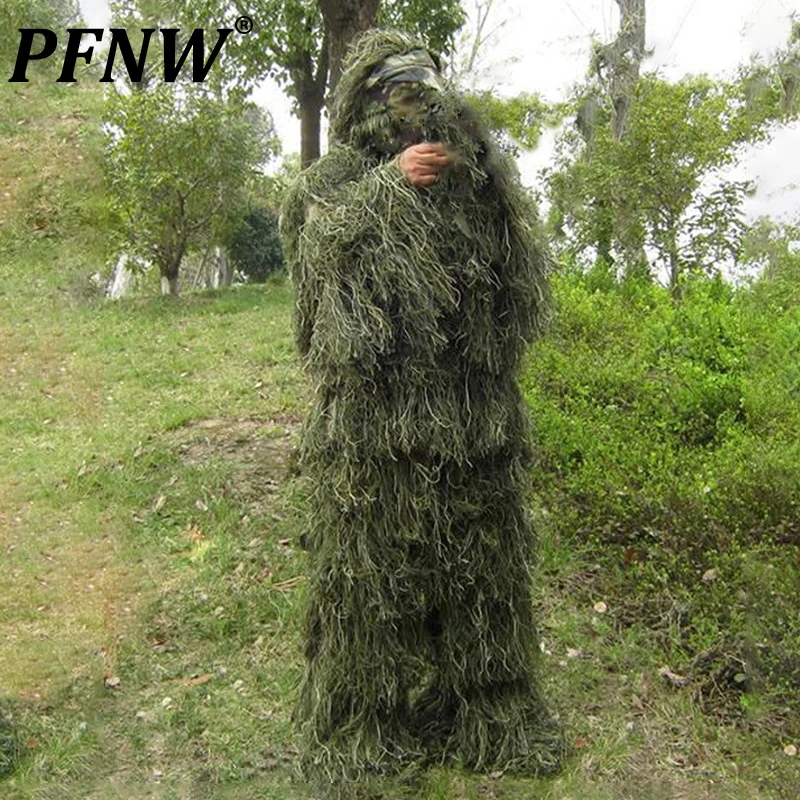 

PFNW весенне-осенний Новый мужской модный уличный Камуфляжный костюм, повседневный модный красивый полярный костюм, маскировка, дизайн niхоче...