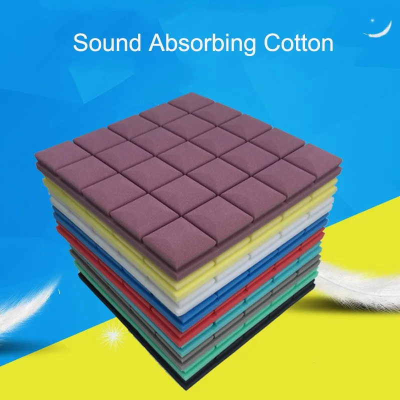 

50x50x5cm Wall Soundproof Foam Home Decor Acoustic Sound Stop Absorption Soundproofing Foam for KTV Audio Room Studio Room