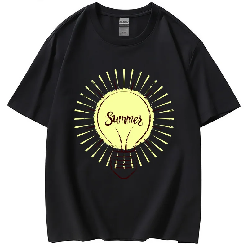 

Short sleeved European Alphanumeric Logo Printing Summer Fashion Men's Short sleeved T-shirt Women's T-shirt