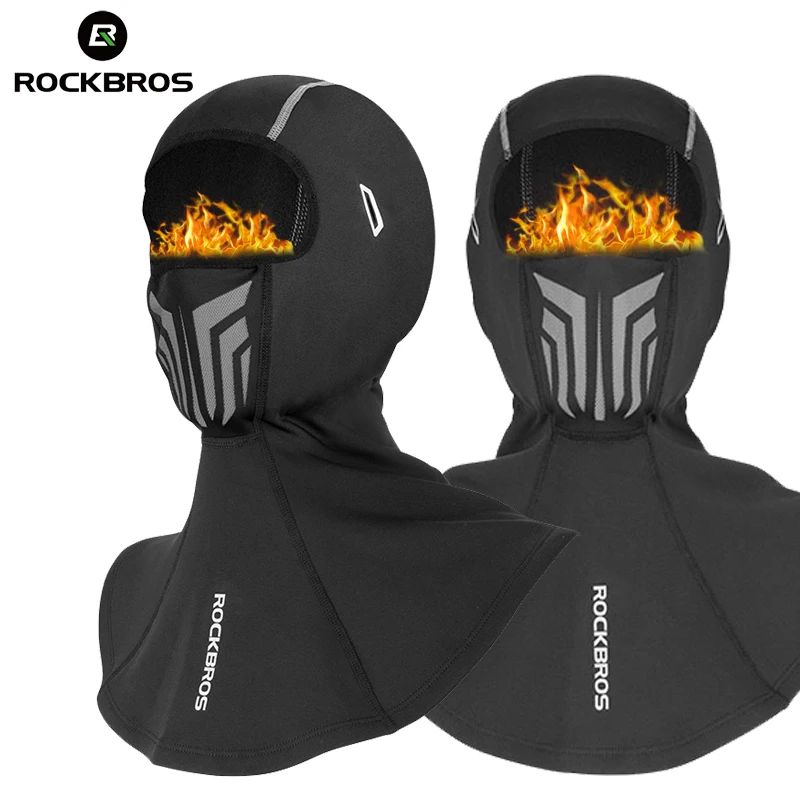 

ROCKBROS Балаклава с отверстиями для очков мужская шапка женская маска на все лицо теплая мотоциклетная велосипедная шапка для шлема Велосипед...
