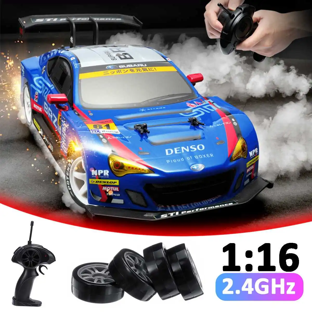 

1/16 RC Car GTR Remote Control Racing Car 2.4G High Speed Sport Car Off-Road Drift Electric Vehicles for Adults Toy Kid Children