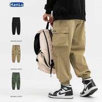 mens clothing 2022 summer new cargo pants large pocket oversized fashion street casual pants man pants overalls
