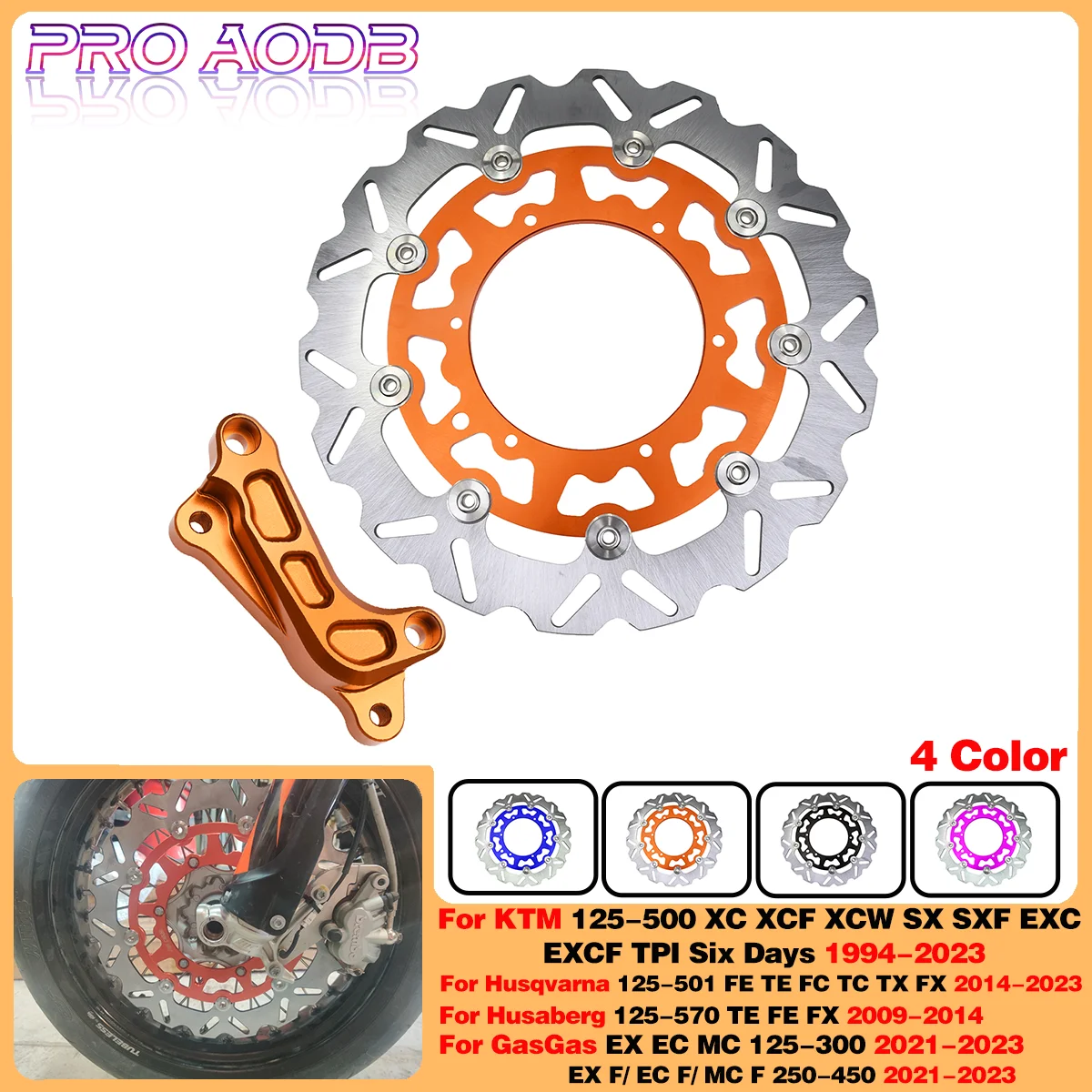 Передняя фотовспышка Motocross 320 мм для Husqvarna 125-501 FE TE FC TC TX FX 2014-2023 GasGas EX EC MC 125-300CC