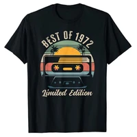 best of 1972 50th birthday gifts limited edition 50 year old t shirt graphic tee tops for husband presents