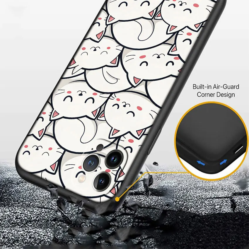 Чехол для телефона MI9 Cat Kitten Meow Soft Shell для iPhone 16 15 14 13 12 Pro Max Plus Mini (art.: 3920db774afe6) - 3920db774afe6