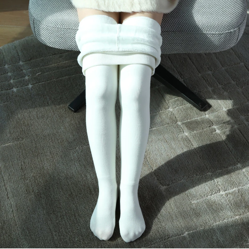 

2022 Autumn and Winter Children's Silk Stockings Pantyhose Girls' Leggings White Dance Socks Base Socks Thickened In Winter