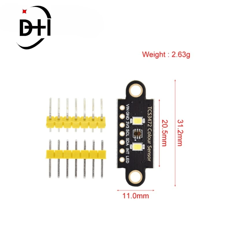 Модуль распознавания цветного датчика TCS34725, RGB макетная плата IIC для Arduino STM32