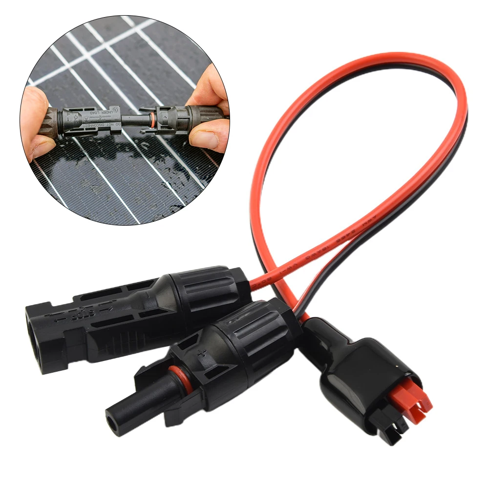 

1 PCS For Anderson Plug To Solar PV Panel Cable Wiring Adapter Connector 35cm Waterproof Panel Wire Cable Connectors Power Cord