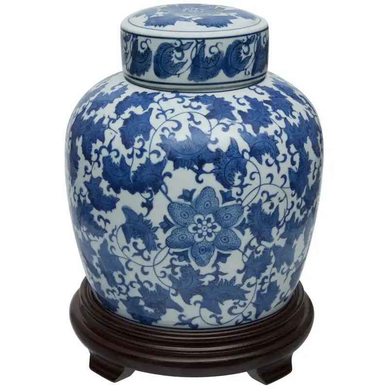 

Floral Blue & White Porcelain Ginger Jar Empty capsules Reward jar Mini bottles Magical glass bottle Small glass terrarium Glass