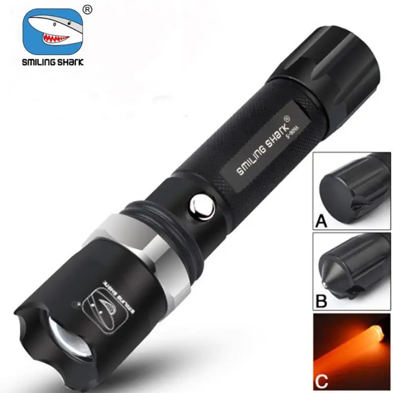 

Portable Led Hiking Flashlight Aluminum Alloy Camping Flashlamp Night Fishing Lantern Night Riding Lamp Light Large Capacity
