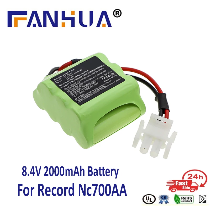 

Fanhua 8.4V 2000mAh Replacement Battery For Record NC700AA PS131, STA13 14 Works for Record NC700AA Automatic Doors Battery