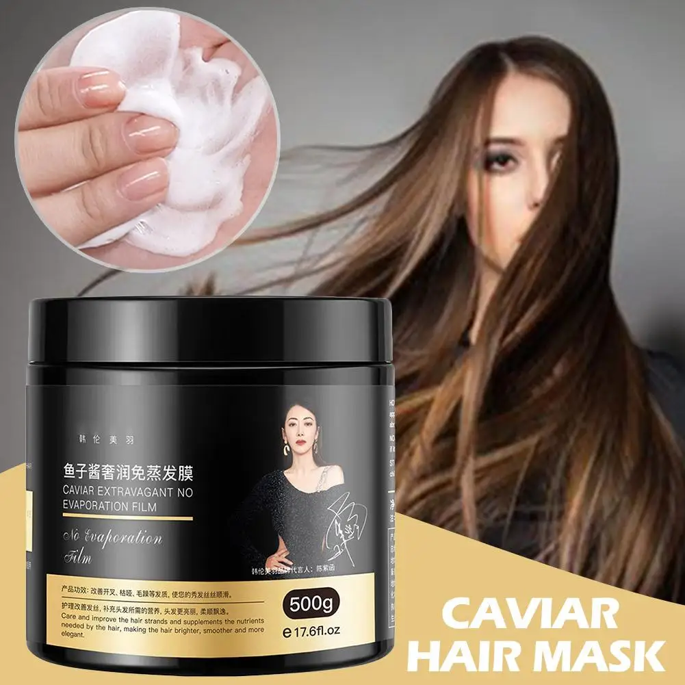 

Magical Caviar Hair Mask Deep Smoothing Straightening Deep Hair Keratin Frizzy Soft Scalp Repair Hair Dry Treatment Damage Z7B7