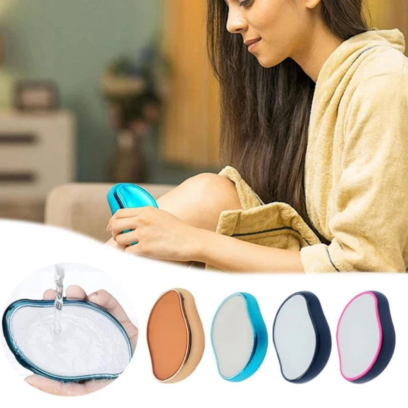 

Magic Glass Transparent Epilator No Pain Safe Crystal Hair Eraser Reusable Body Hair Remover Waterproof Plating Depilator