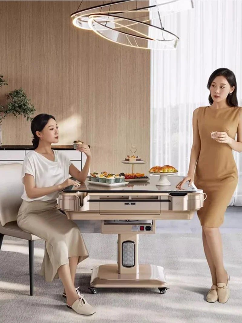 Обеденный стол Brain Power складной мобильный домашний для маджонга автоматическое