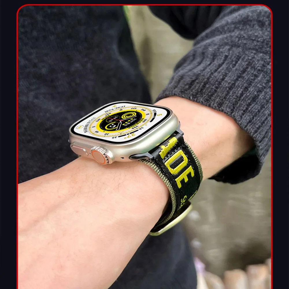 Braided Solo Loop Strap For Apple watch Band 49mm44mm40mm45mm 41mm Elastic Nylon bracelet for iwatch Ultra series 8 7se653 strap