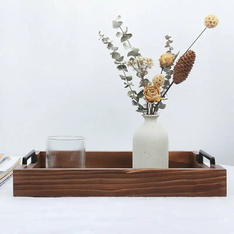 

Serving Tray with Handles, Rustic Decorative, Set of 3