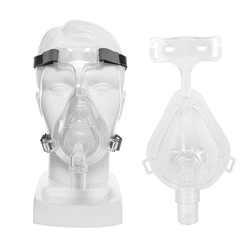 CPAP маска для Auto BPAP Подушка носовая на все лицо из силикона Размер S/M/L с головным