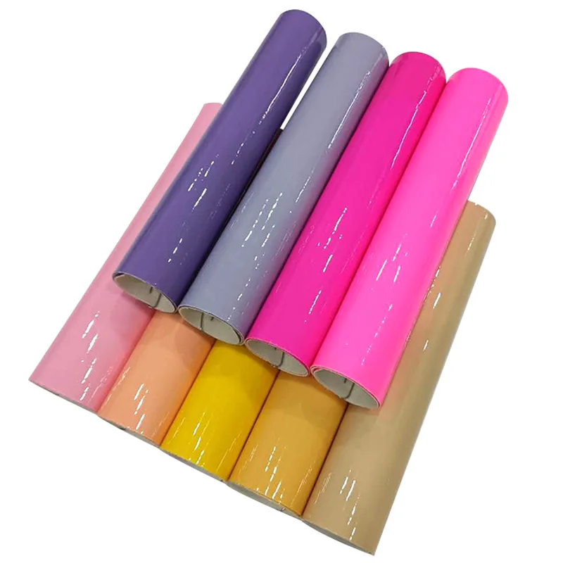 

XHT Solid Bright Color Smooth Mirror PU Synthetic Leather Fabric Sheet for Making Hair Bow/Shoe Upper/Bag/Handbag/Craft