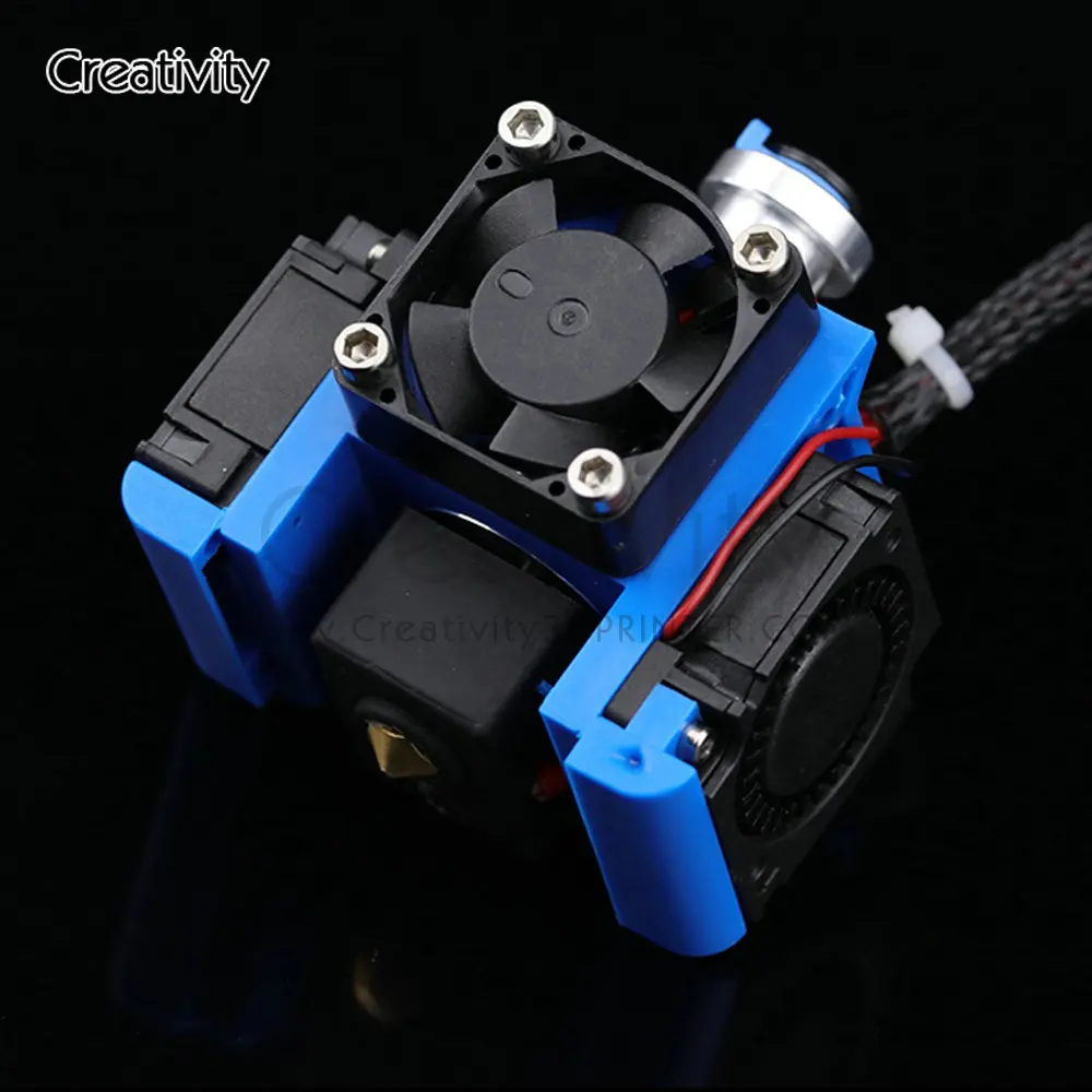 

High Quality V6J-head All Metal Hotend Bowden Extruder Kit For E3d V6 volcano Hotend Cooling Fan Bracket Block 3D Printers Parts