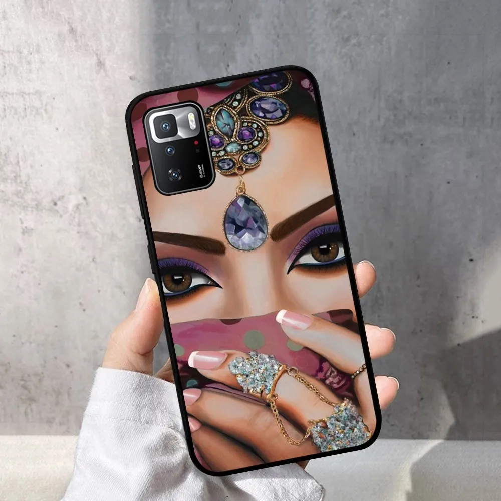 Телефон для мусульманской женщины телефон Исламской девушки случай Redmi