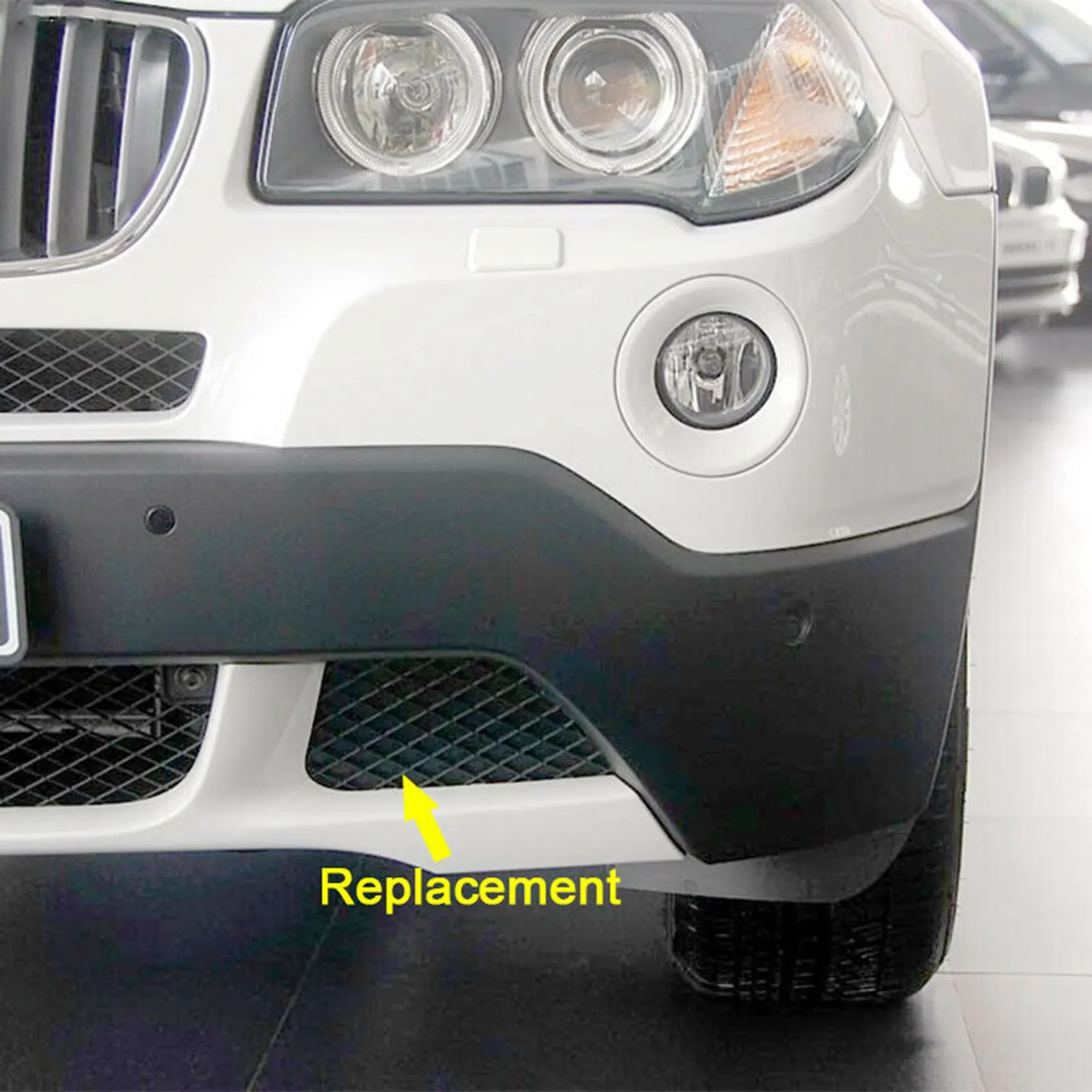 

Решетки для переднего бампера, нижний гриль для 2007-2010 -BMW X3 E83 Facelift 51113416205, 51113416206