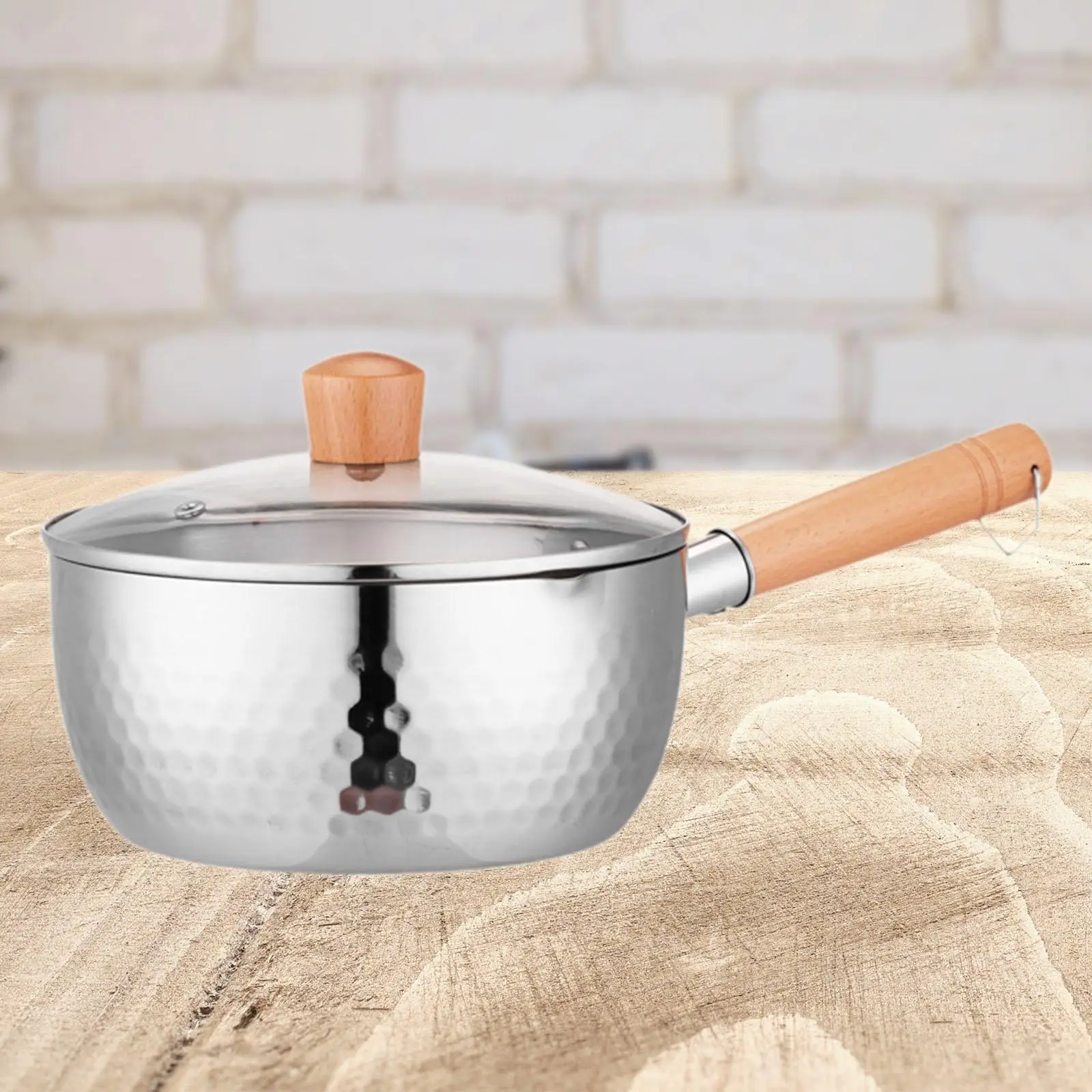 Кастрюля с антипригарным покрытием и стеклянной крышкой горшок для молочной