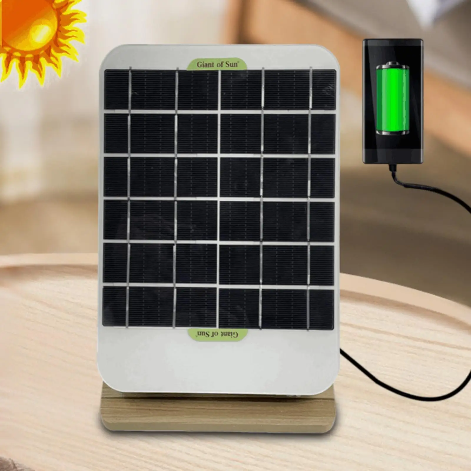 

10 Вт, Zonnepaneel Batterij Oplader met opvouwnaked, подставка для телефона