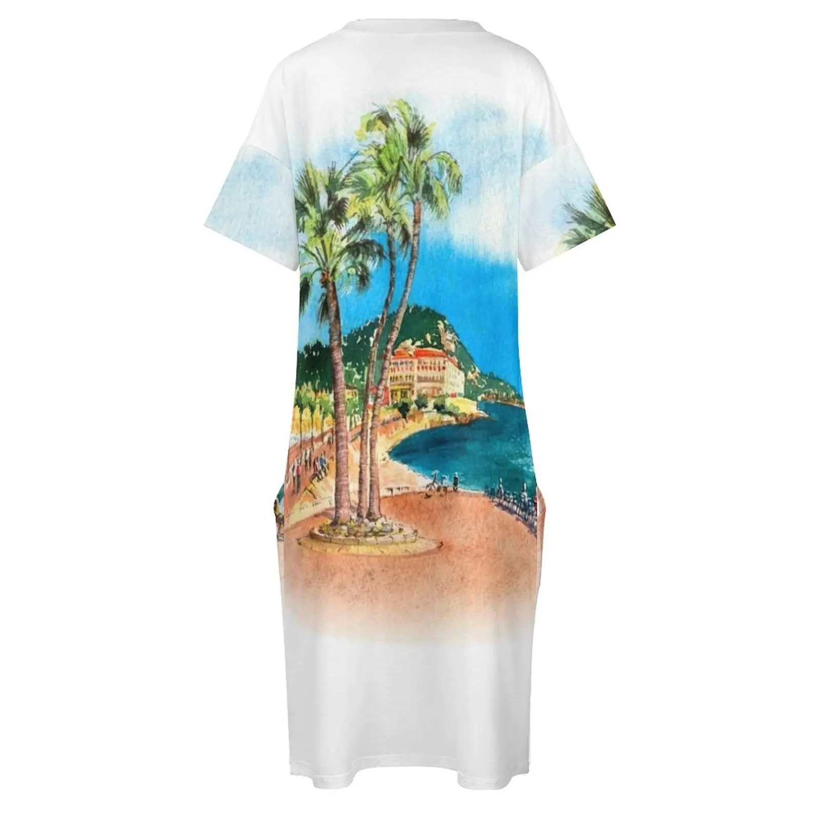 Женское платье Promenade des Anglais in Nice France из полиэстера