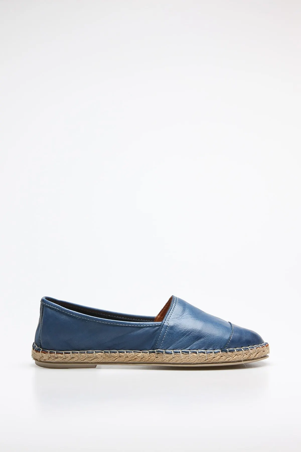 

Fashion Style Genuine Leather Blue women's Daily Flat Shoes