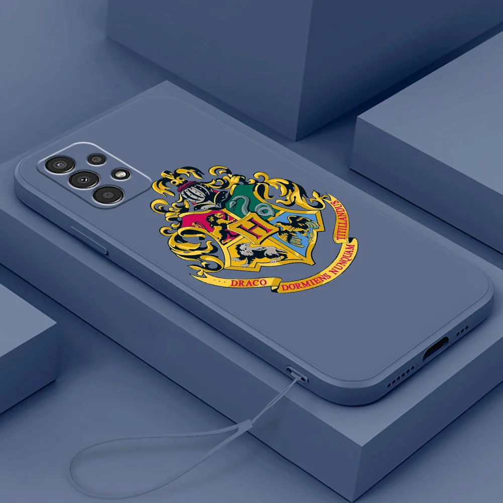 

P-Potterre Anime Harry Phone Case For Samsung A73 A72 A54 A53 A52 A42 A34 A33 A32 A23 A22 A14 A13 A12 Liquid Rope Cover