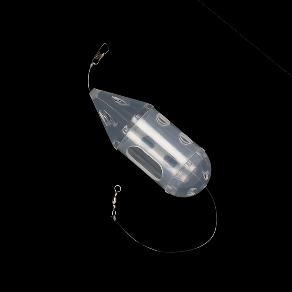 

Прозрачная клетка для приманки вращающаяся Кормушка Для личинки с прорезью рамка для личинки подходит для карпа рыболовные снасти аксессуары для рыбалки