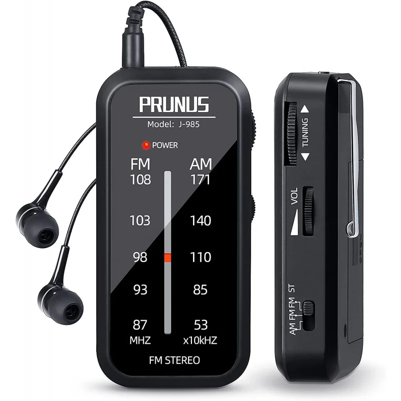 

AWIND PRUNUS Pocket Radio Mini walkman AM FM Radio Hand Stereo Portable Radios Portable MP3 Music Playe AAA Batteries with Headp