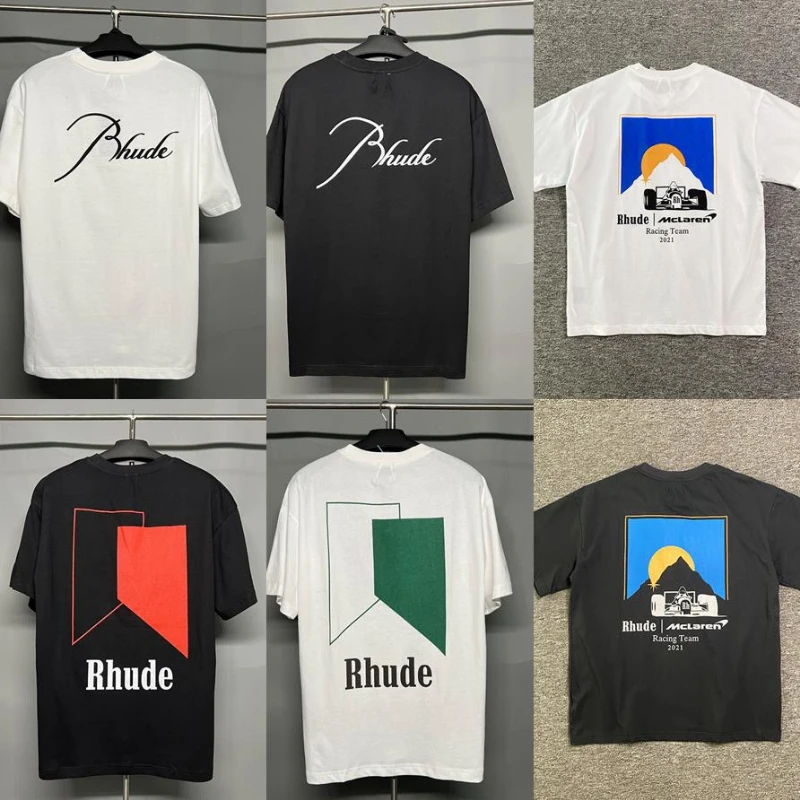 

Oversized Rhude T-Shirt 1:1 High Quality Printed Short Sleeve Tee Cotton RHUDE T Shirts