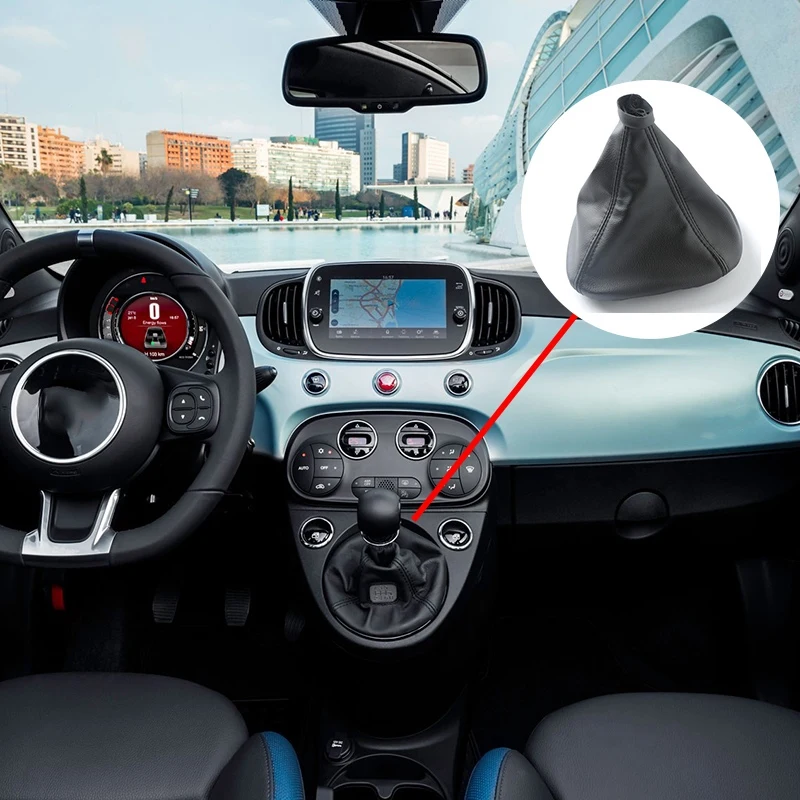 Автомобильный чехол из искусственной кожи с воротником переключения передач