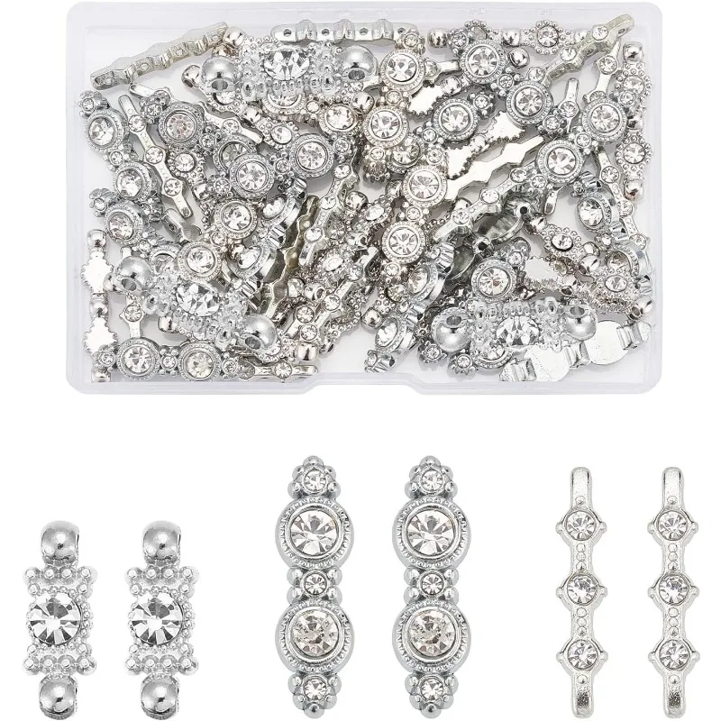 60 шт. металлические распорки для бижутерии 3 вида