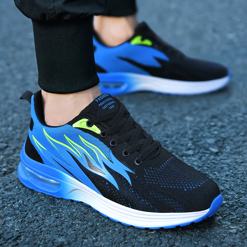 Air Cushioning Mens Shoes Casual Men Sneakers Breathable Zapatillas Hombre Lightweight Running Jogging Sports Shoes For Male