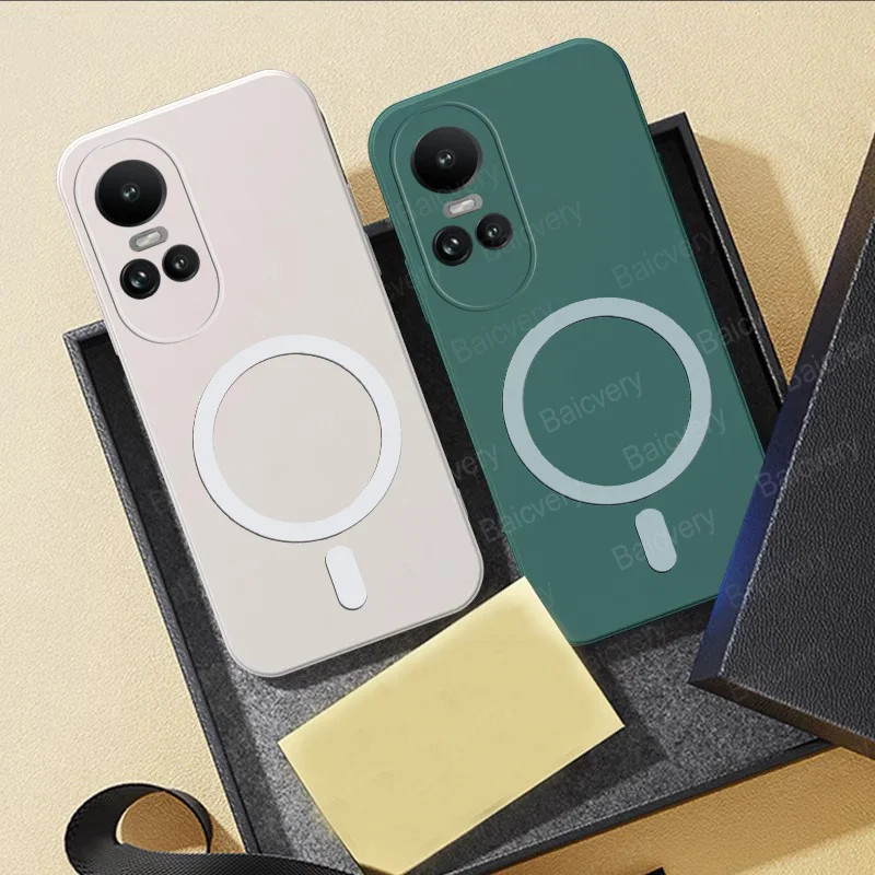 Для OPPO Reno10 5G CPH2531 Reno 10Pro CPH2525 Pro + CPH2521 чехол для телефона магнитный мягкий из ТПУ с