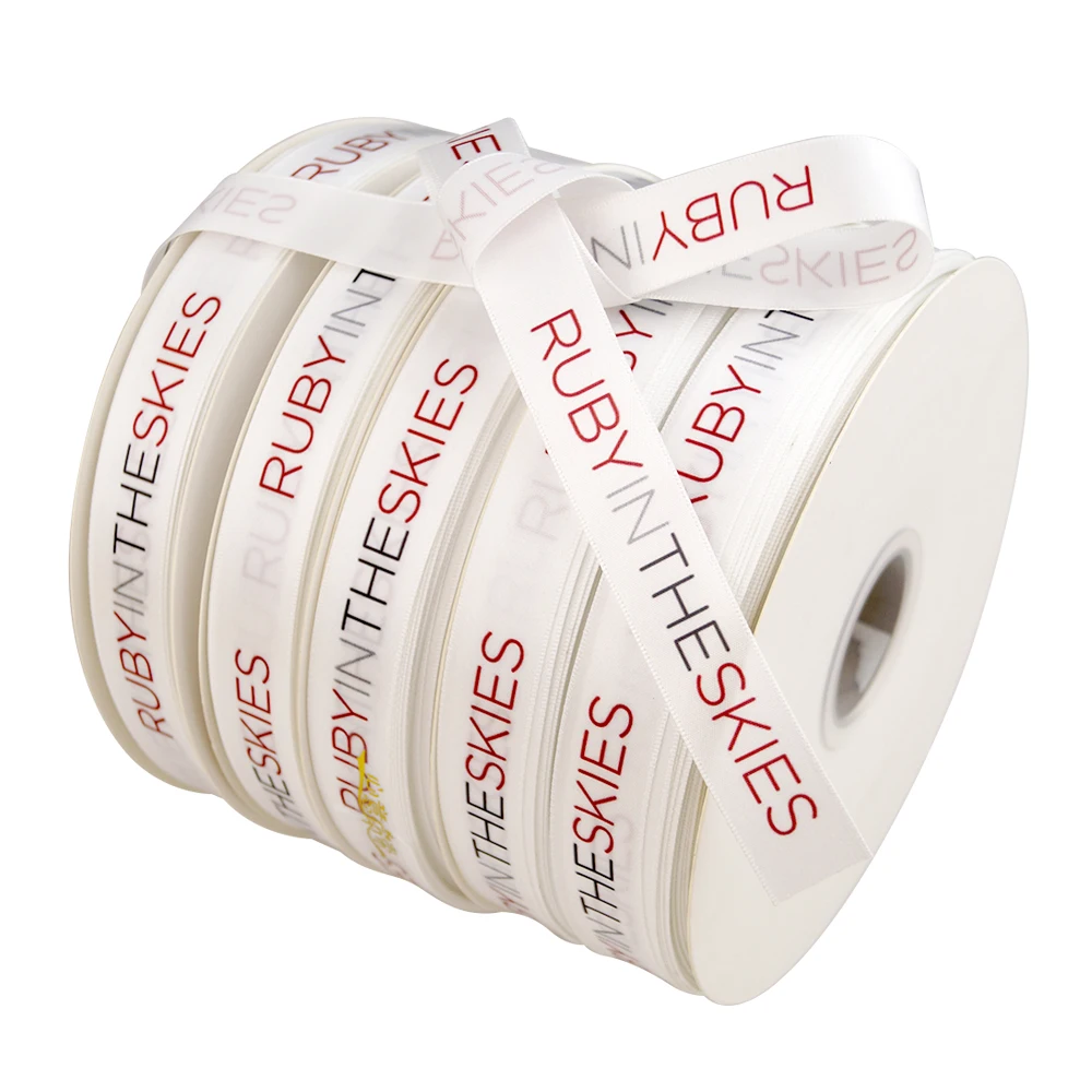 Атласная декоративная лента с сублимационной печатью на заказ шнурок для