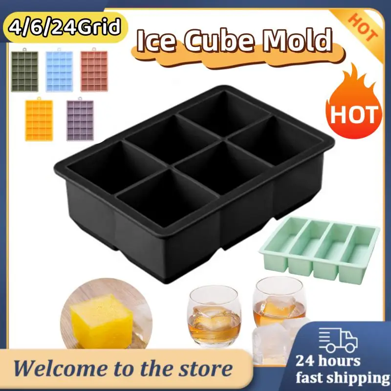 

Ледяная сетка, легкая в обеззараживании с крышкой, квадратная зеркальная форма для еды, зеркальная форма, сделай сам