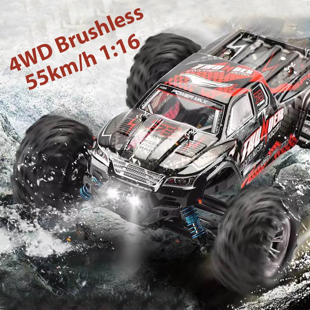 

Paisible 1:16 4WD Electric Drift RC Racing Car Brushless 55km/h High Speed Remote Control Truck 2.4Ghz Toys For Kids Boys 9522